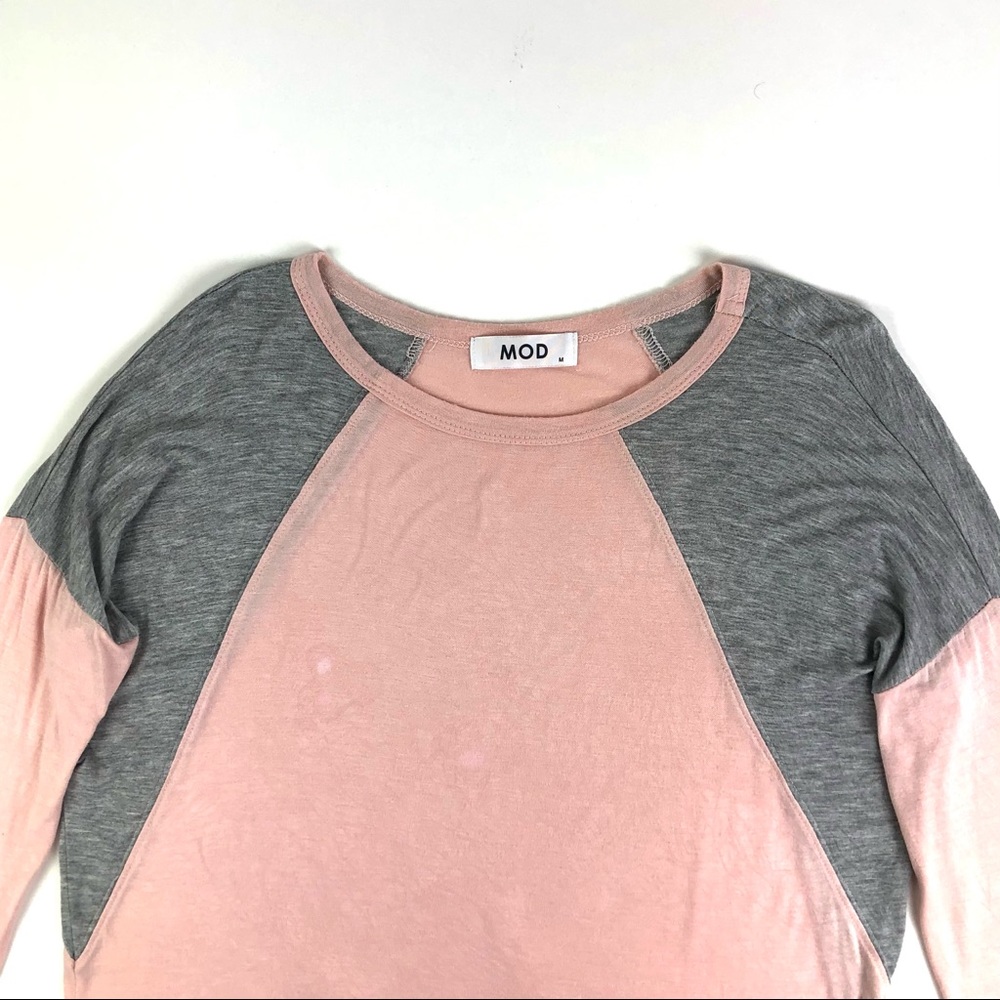 Mod Boutique Color-Block Raglan Sleeve Tee - image 3